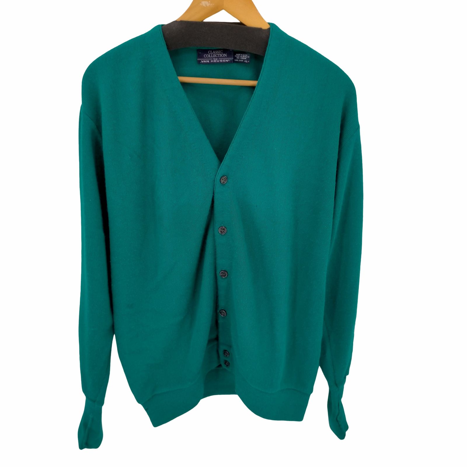 60s〜　紺タグ　VAN HEUSEN アクリル　ウール　カーディガン　毛足長 60s〜 紺タグ VAN HEUSEN アクリル ウール カーディガン 毛足長