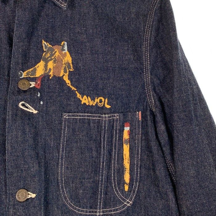 HELLER'S CAFE ヘラーズカフェ 1950's Military Art Denim Coverall 