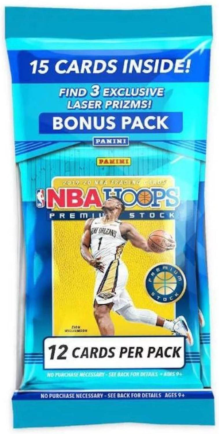NBA 2019-20 Panini Hoops Premium Stock Basketball Card Cello Pack 1× パニーニ ホープス プレミアム ストック バスケットボール カード チェロ パック [並行輸入品] 