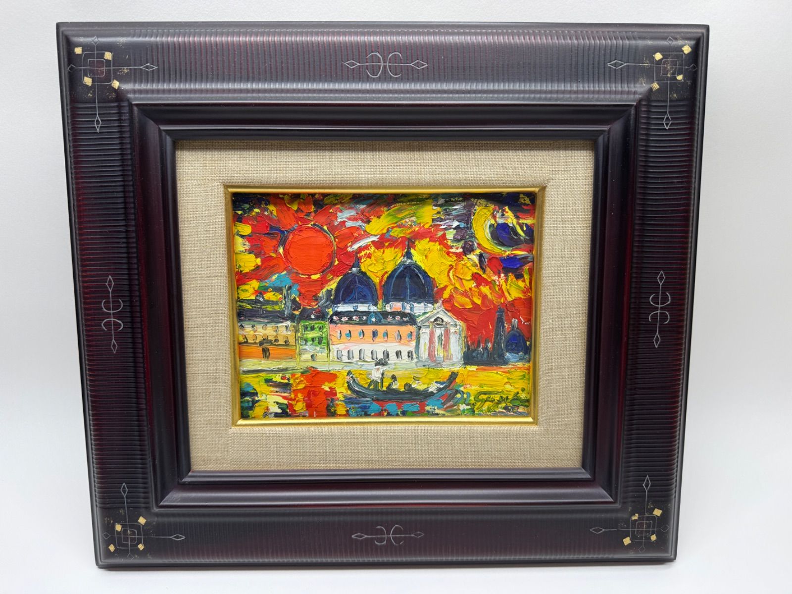 J08146【真作保証】鈴木マサハル VENEZIA 油絵/油彩画 - メルカリ