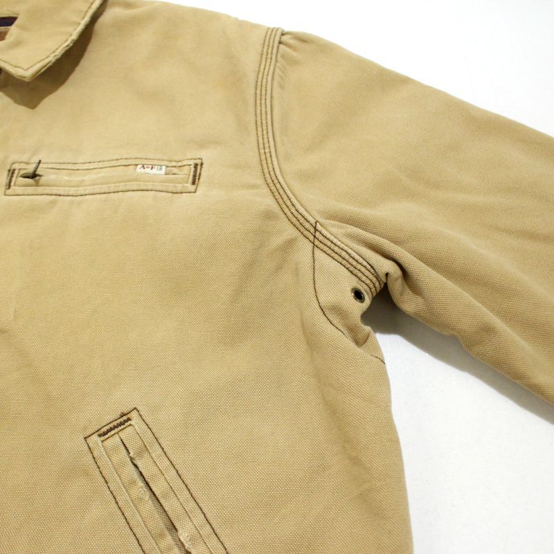 00s Abercrombie & Fitch 無地 デトロイト タイプ 裏地ブランケット