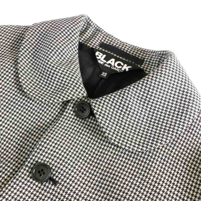 ブラックコムデギャルソン BLACK COMME des GARCONS 千鳥格子 ラウンド