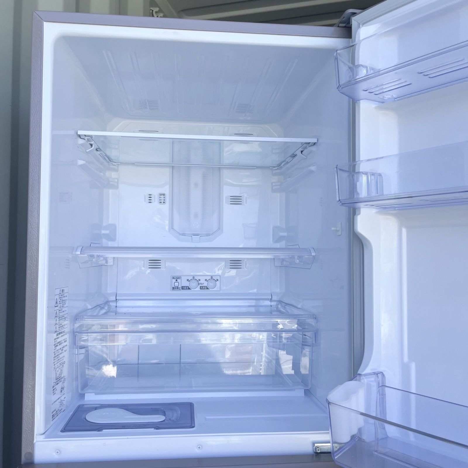 取付無料！三菱自動製氷機付きピンクゴールドおしゃれインテリア3ドア