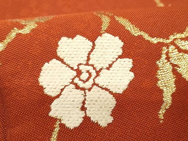 平和屋着物○六通柄 本袋帯 笹つる錦文 純金箔織 正絹 逸品 CAAY9252yk