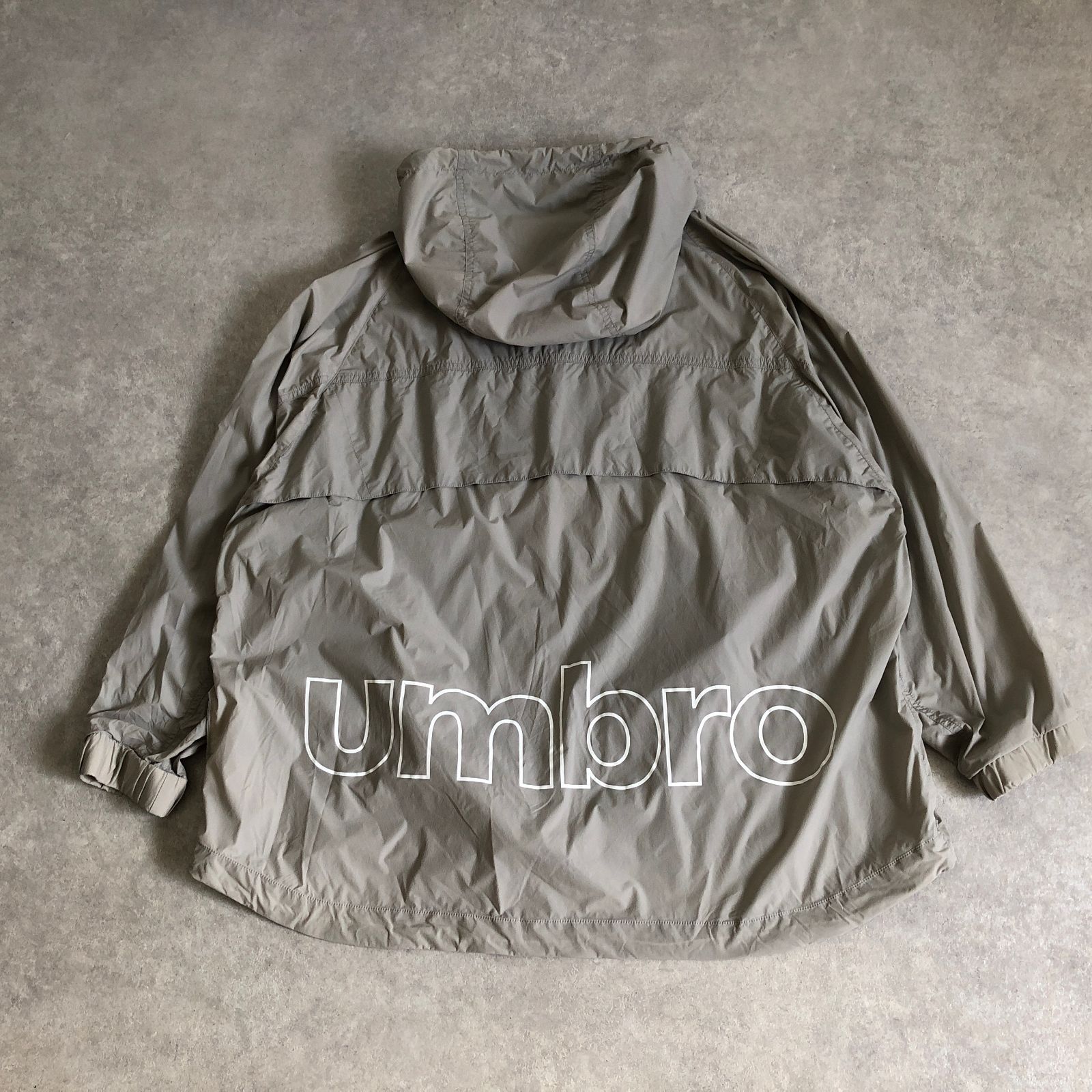 00s UMBROナイロンアノラックパーカー 00年代 UMBRO アンブロ テックナイロンプルオーバー アノラック