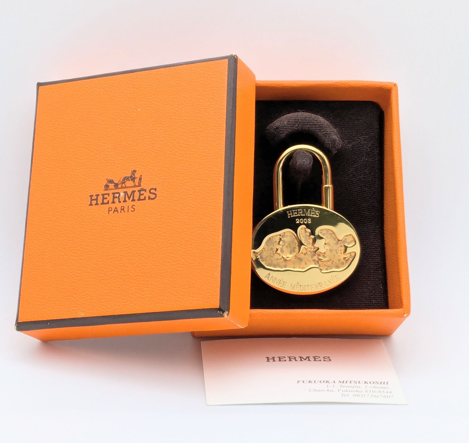 2003年限定 エルメス HERMES カデナ 地中海 ゴールド 箱付 - メルカリ