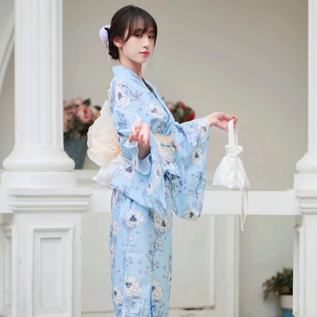 浴衣帯セット 二部式浴衣 浴衣ワンピ 3点セット セパレート浴衣 花見 D027 浴衣帯セット 二部式浴衣 浴衣ワンピ 3点セット セパレート浴衣