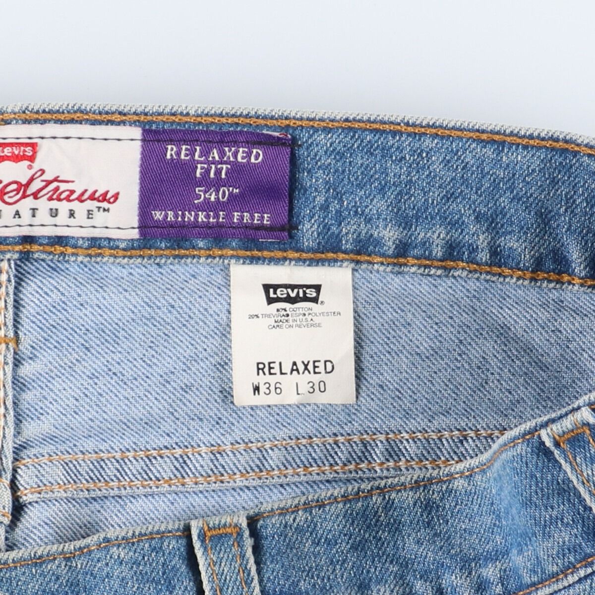 古着 90年代 リーバイス Levi's 540 RELAXD FIT ジーンズ ストレートデニムパンツ USA製 メンズw37  ヴィンテージ/eaa349797