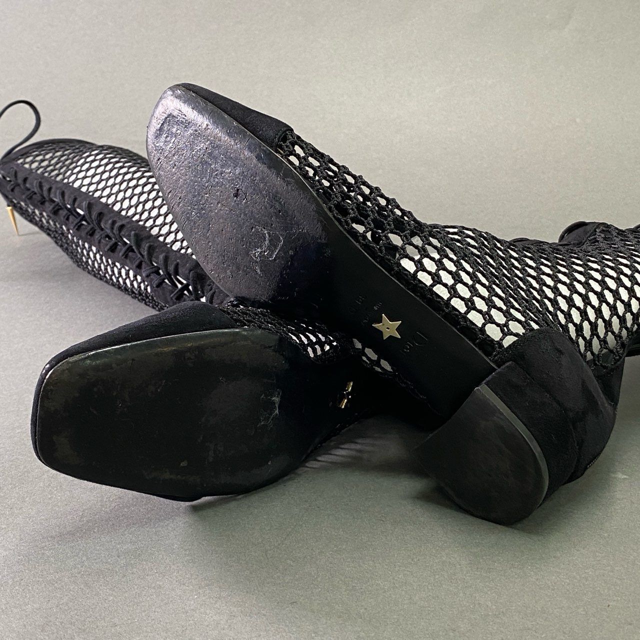 1f6 Christian Dior クリスチャン ディオール メッシュ ロングブーツ