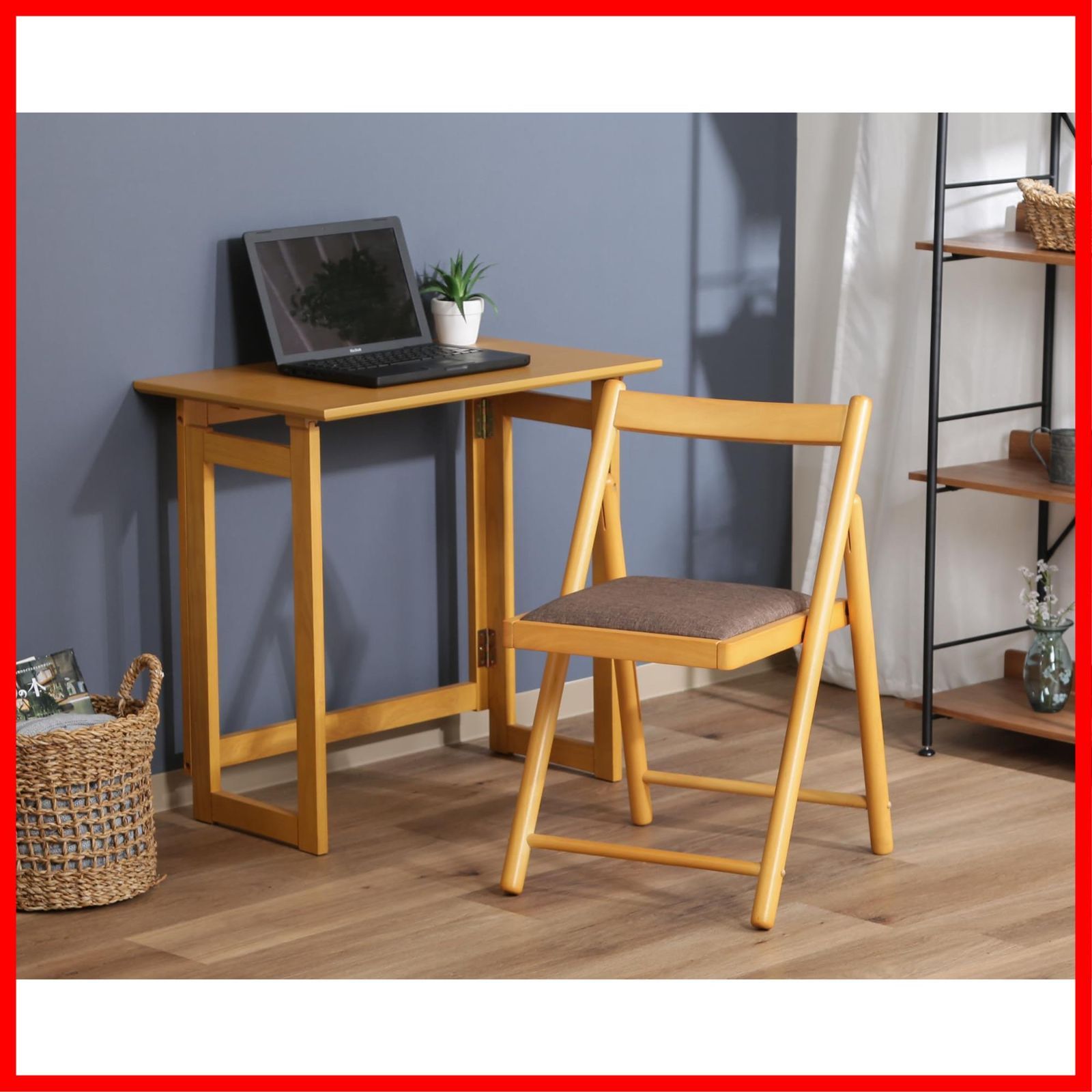 ICHIBA 木製　ナチュラル　チェア　折りたたみ　美品 ICHIBA 木製 ナチュラル チェア 折りたたみ 美品 数量限定】座面