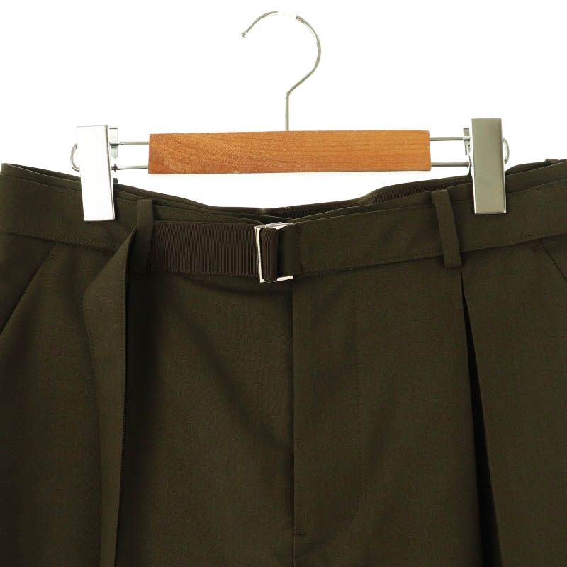 ネストローブ ミニチェックタックプリーツキュロット ワイドパンツ