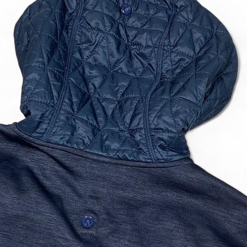 OAKLEY オークリー 切替 中綿ジャケット フード キルティング M OAKLEY オークリー 切替中綿ジャケット 黒×グレー キルティング