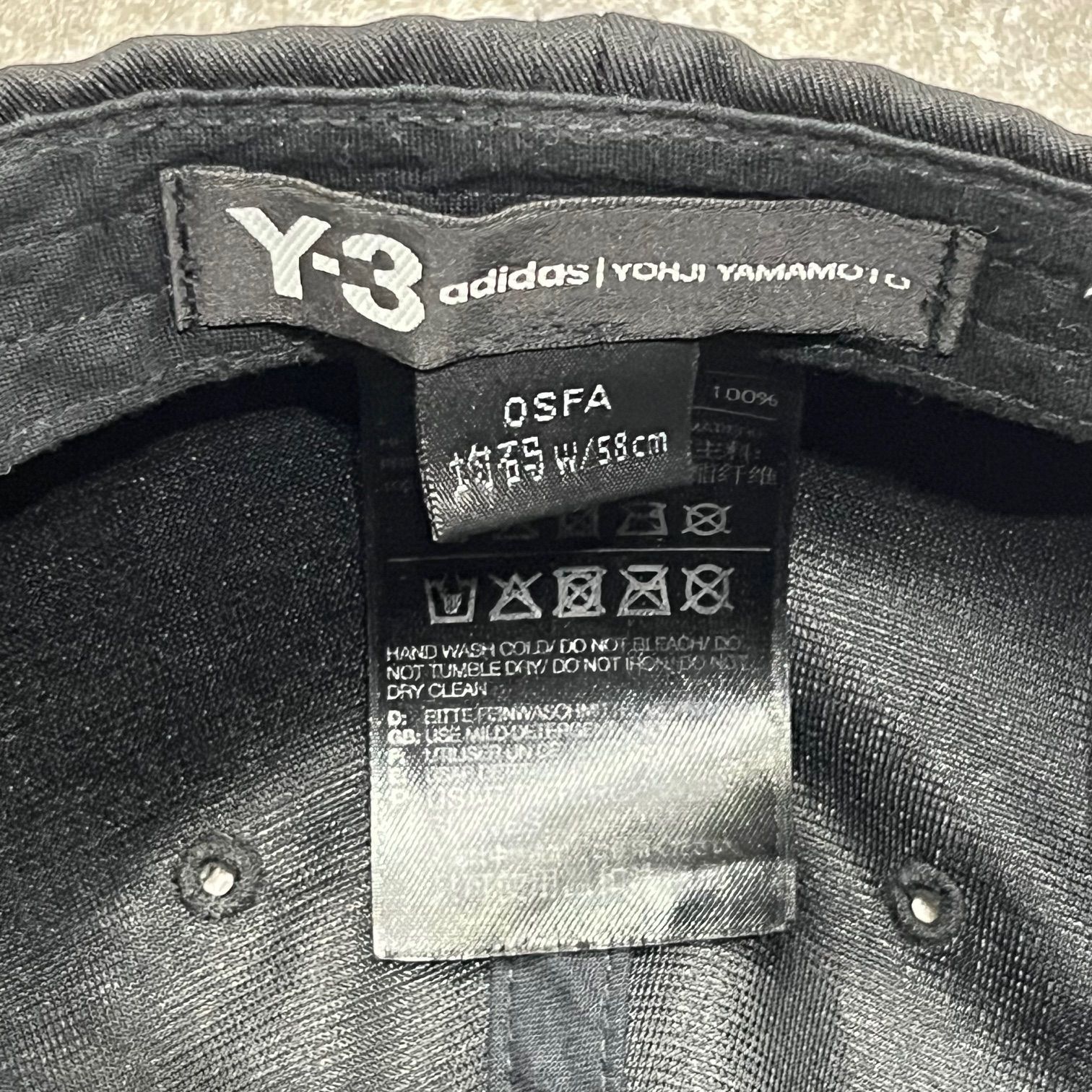 Y-3 YOHJI YAMAMOTO LUX CAP ラックスキャップ ワイスリー ヨウジ