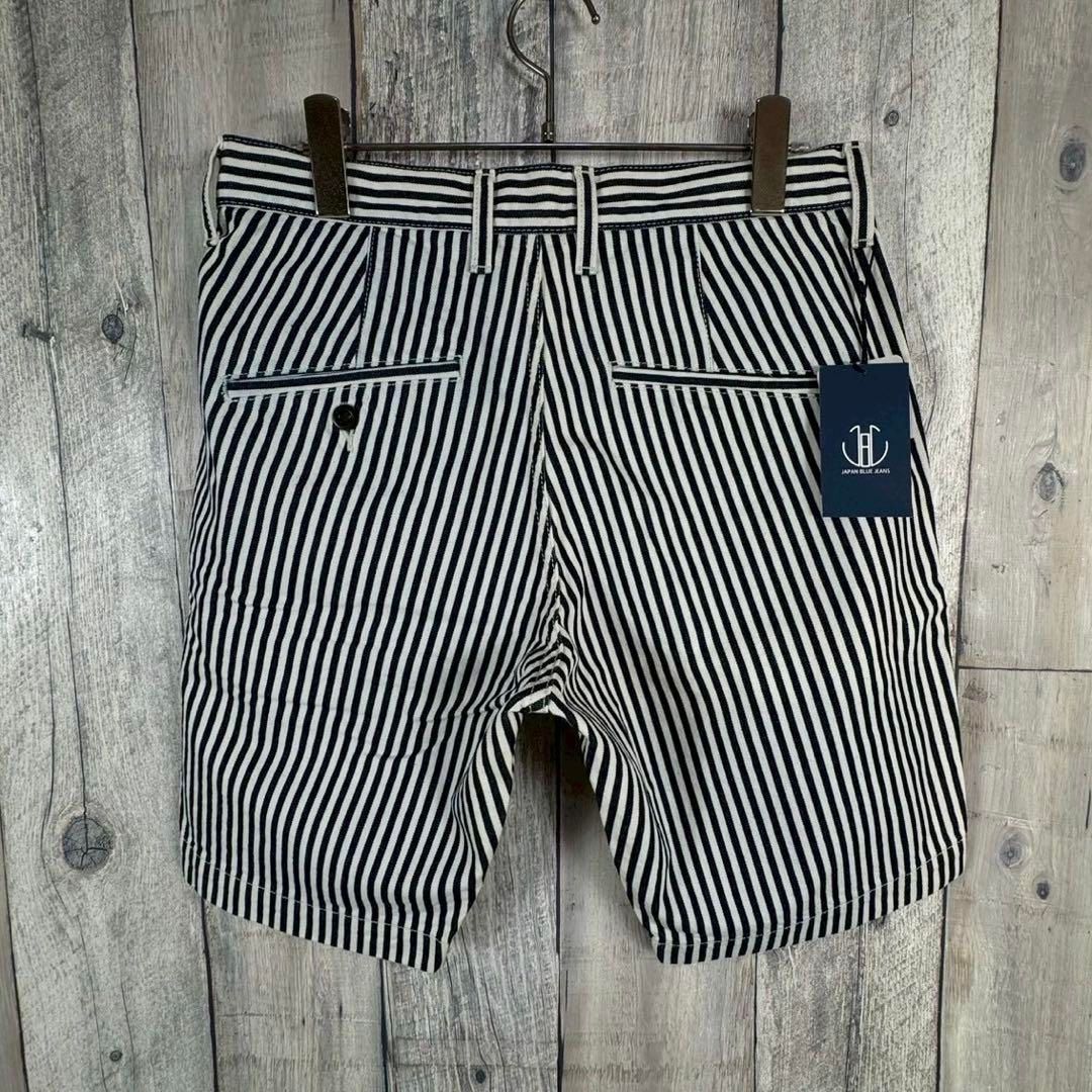 JAPAN BLUE JEANS ヒッコリー ストライプ デニムショーツ