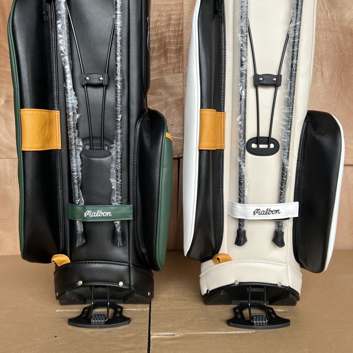 ○○Malbon/Undefeated○○マルボン コラボ キャディバッグ 黒