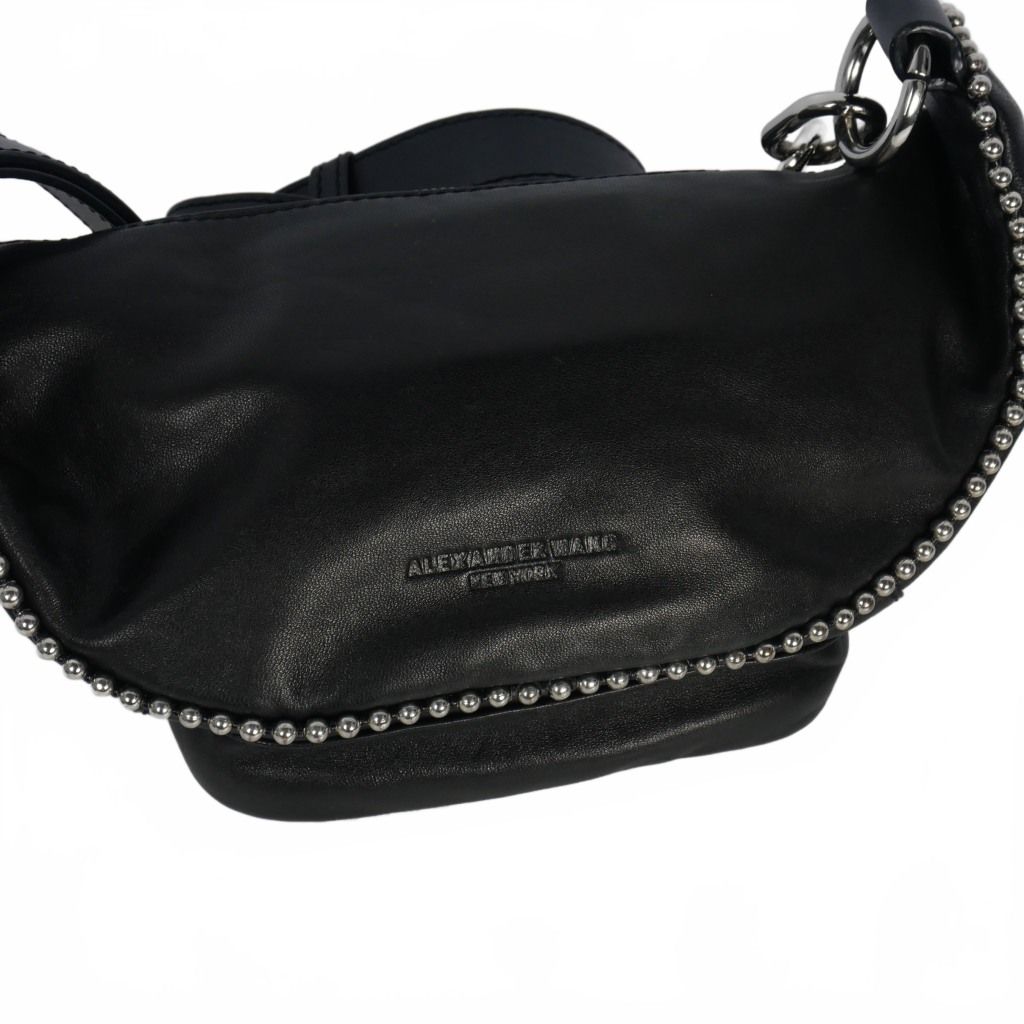 ALEXANDER WANG黒レザーバッグ アレキサンダーワン スタッズレザー