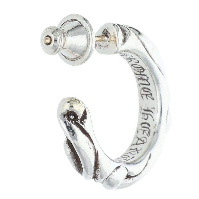  クロムハーツ HOOP SCROOL 1 スクロールフープ シルバーピアス メンズ その他 アクセサリー