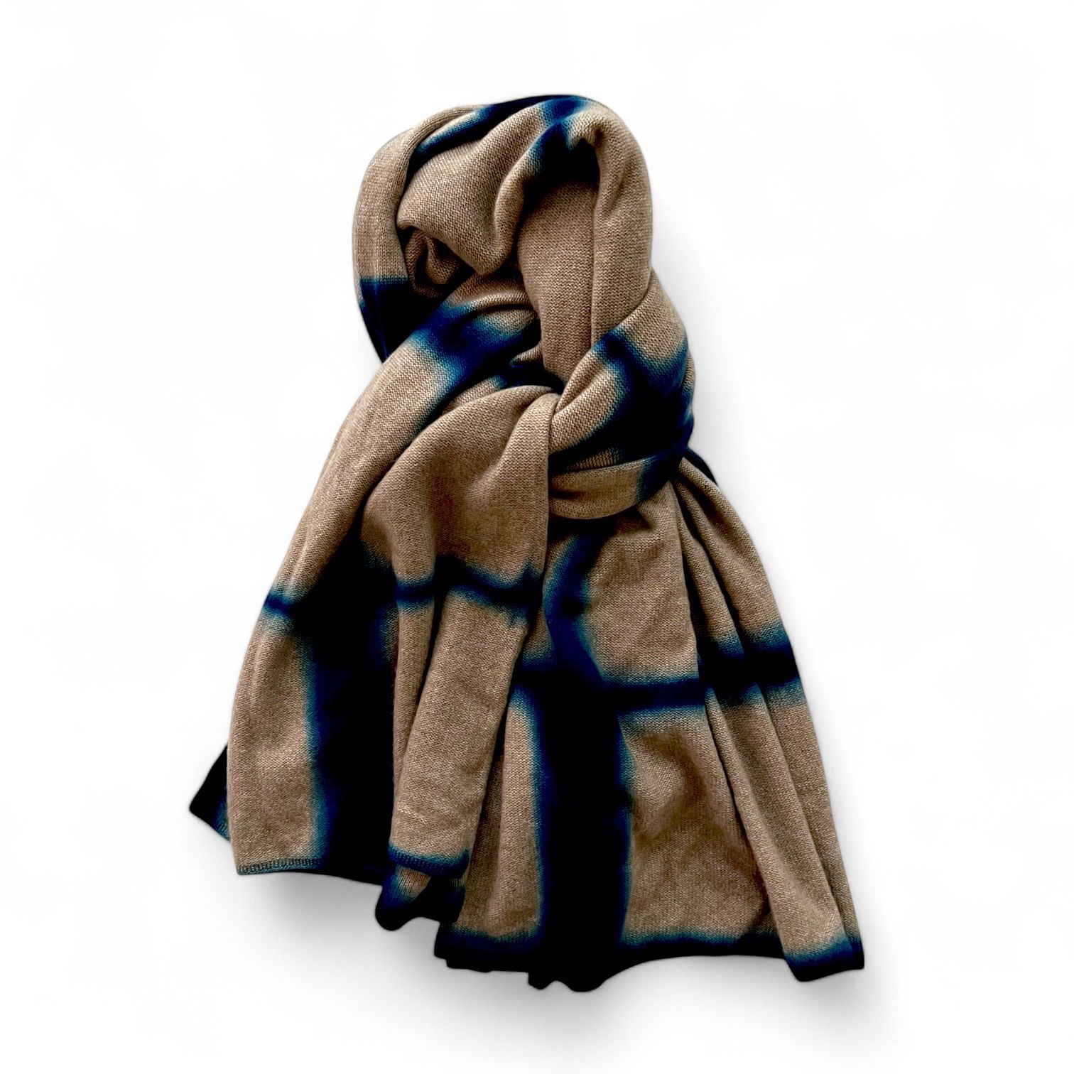 suzusan タイダイ柄 ストール カシミヤ100% SUZUSAN スズサン cashmere knit throw タイダイ染カシミア大判