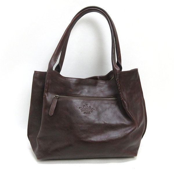 Q■ダコタ/DAKOTA 牛革レザートートバッグ/ハンドBAG■茶LADIES/7【中古】