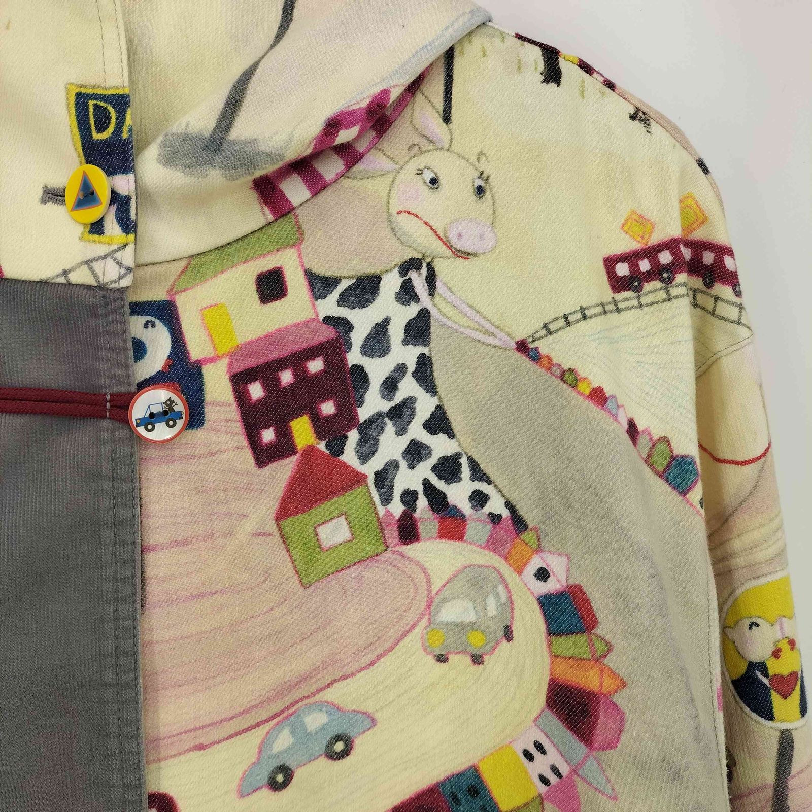 異素材切替 フード付