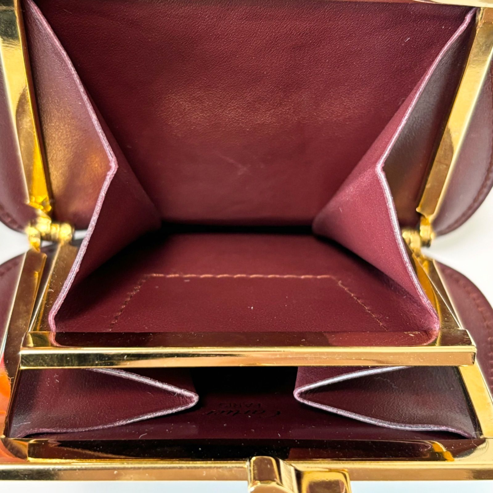 送料無料】Cartier/カルティエ/がま口財布/マストライン/小銭