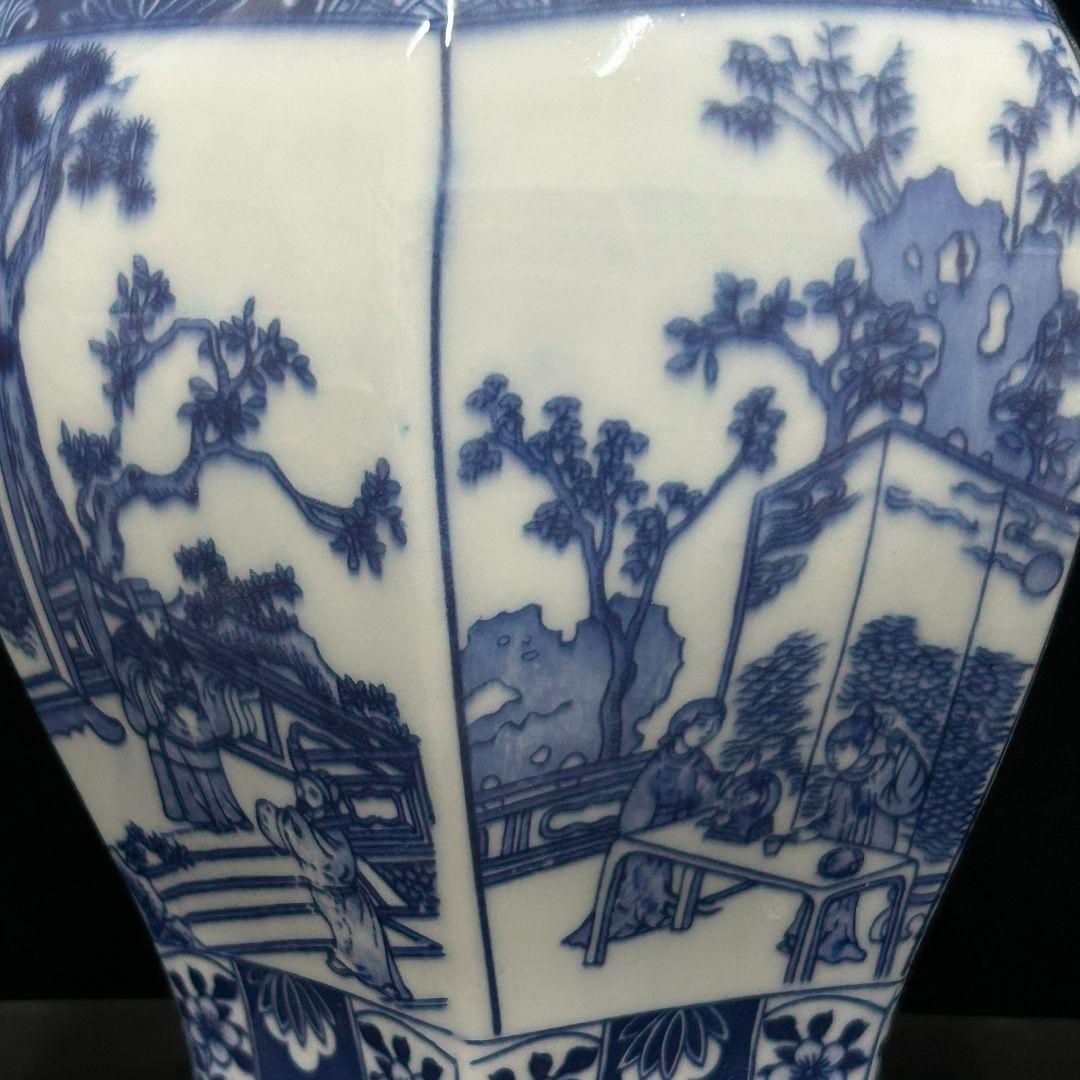 大清乾隆青花九龍盤 景徳鎮 陶磁器 装飾品 現代工芸品 美術品 置物 清乾隆青花花?六方将?罐 景徳鎮 陶磁器 装飾品 現代工芸品 美術