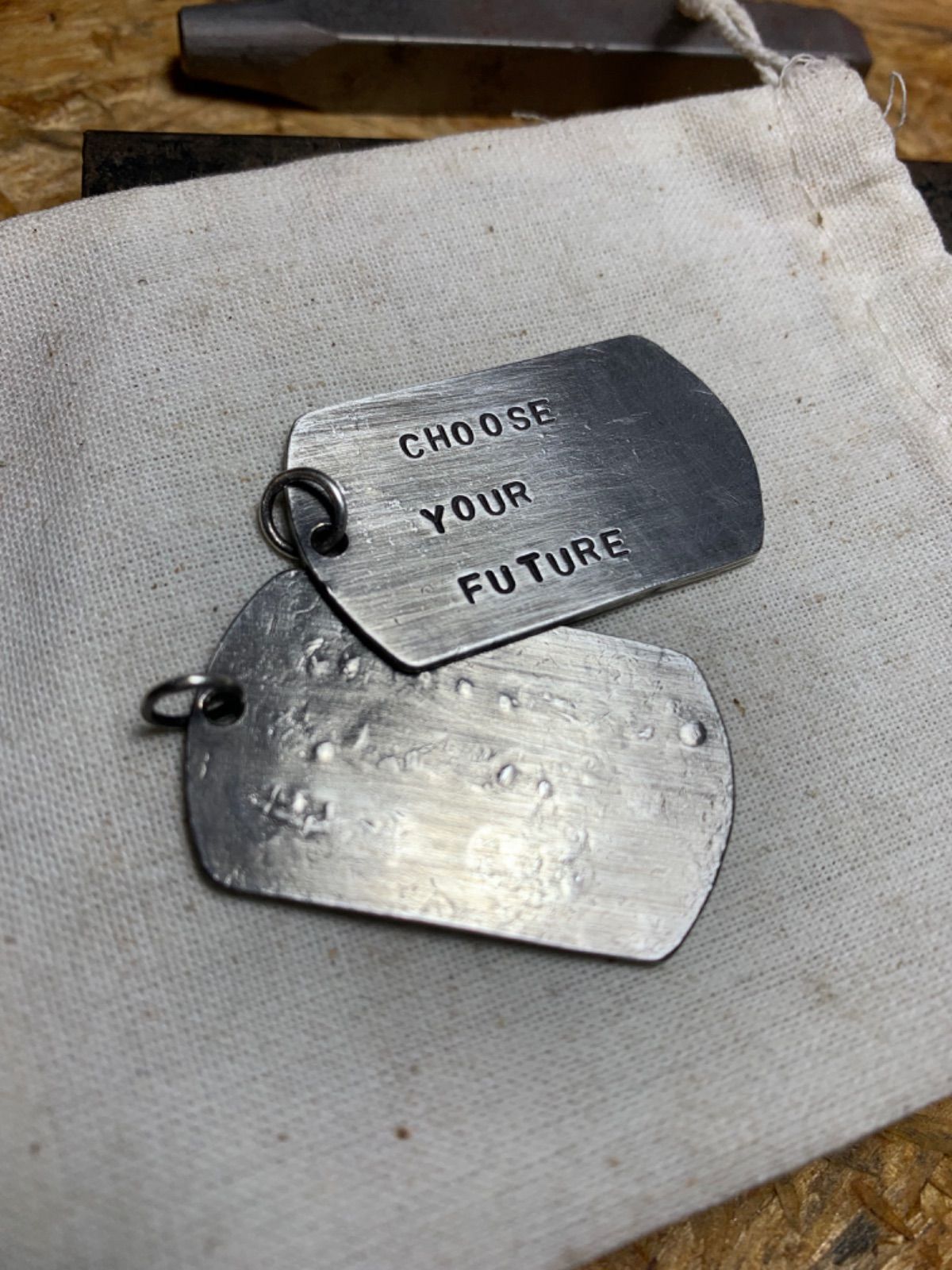 silver 950【1枚組】dog tag handmade silver 950【1枚組】dog tag handmade
