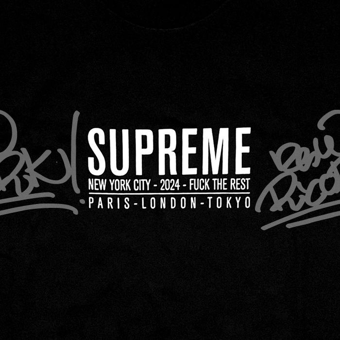 【Supreme】シュプリーム Paris Tee ブラック【se1277r】 Supreme Paris Tee (SS24) - $40