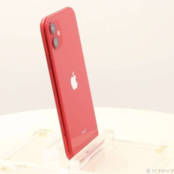 中古品〕 iPhone11 128GB プロダクトレッド MWM32J／A SIMフリー