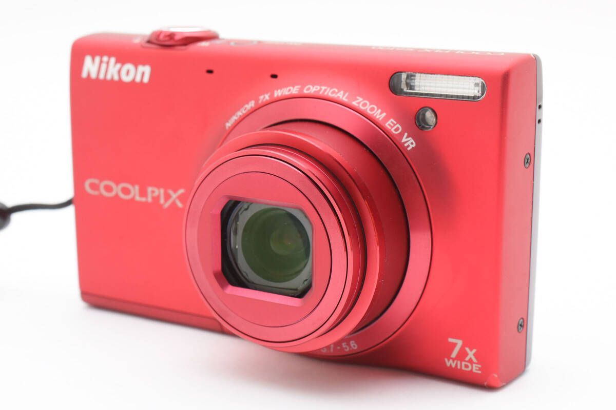 ニコン Nikon COOLPIX S6100 クールピクス 赤 レッド コンパクト