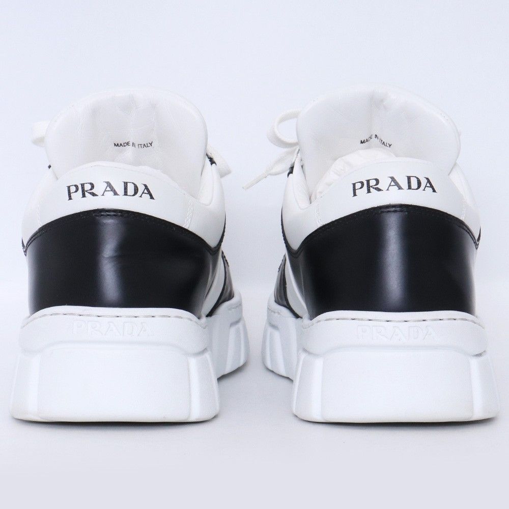 PRADA トライアングルロゴ レザー スニーカー サイズ9 ブラック