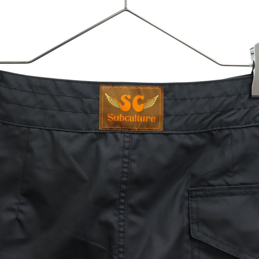 SUBCULTURE (サブカルチャー) SC NYLON SURF SHORTS ワッペン付き ...