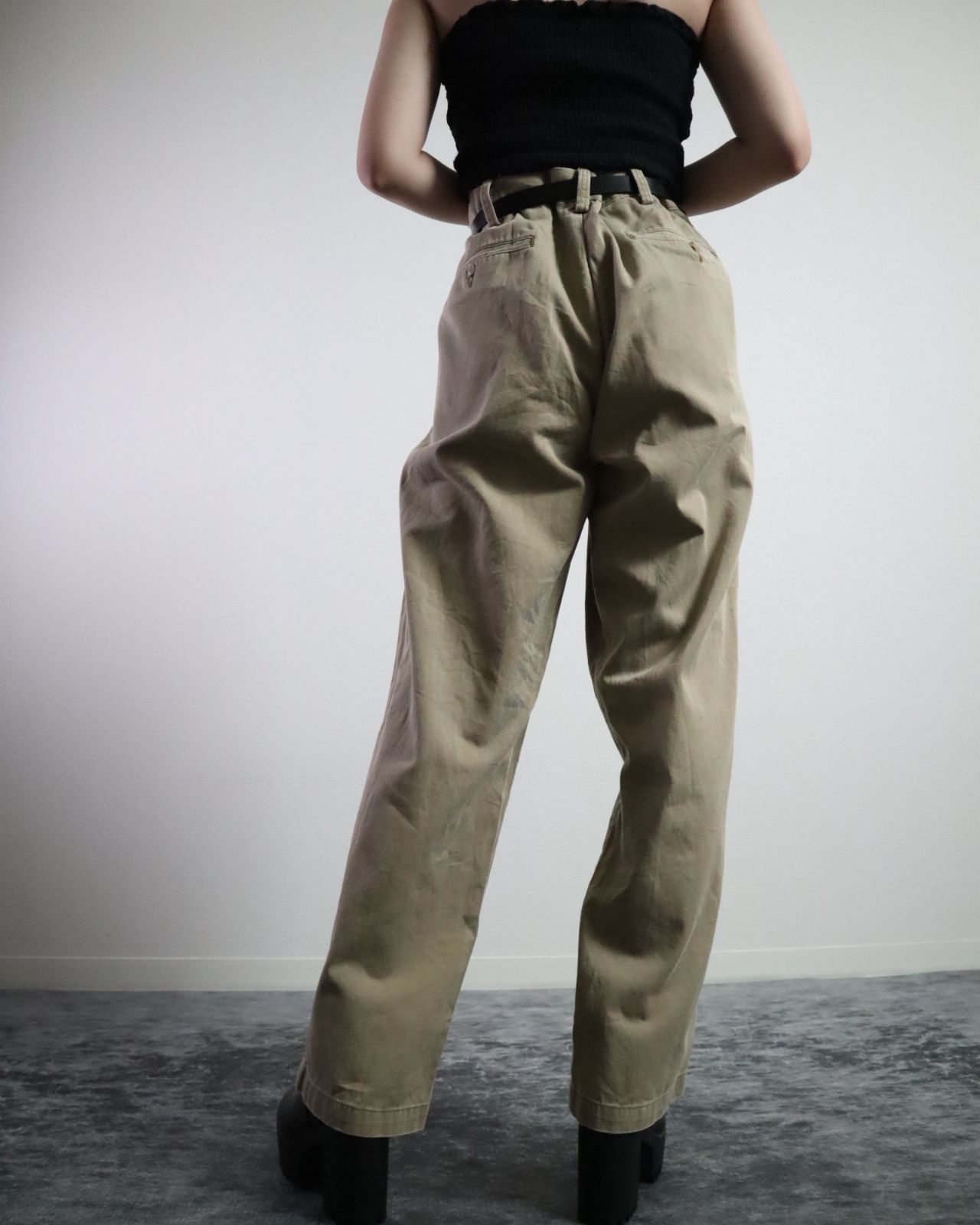 POLO RALPH LAUREN wide classic chino pants beige ポロラルフローレン ワイド クラシック チノパン  ポロチノ W36 ベージュ - 公式 オンラインショップ