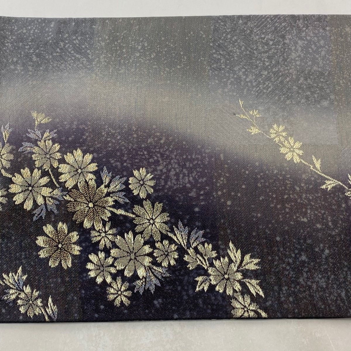 袋帯 美品 名品 枝花 金銀糸 箔 紫 六通 正絹 【中古】 - メルカリ