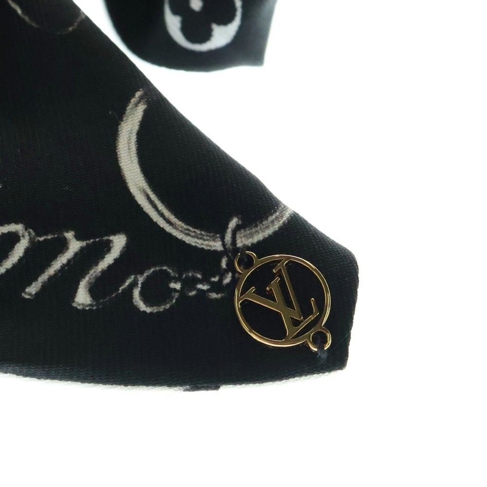  LOUIS VUITTON ルイヴィトン モノグラム シュシュ ブルーミング ヘアゴム ブラック×ホワイト M 96859 その他 その他