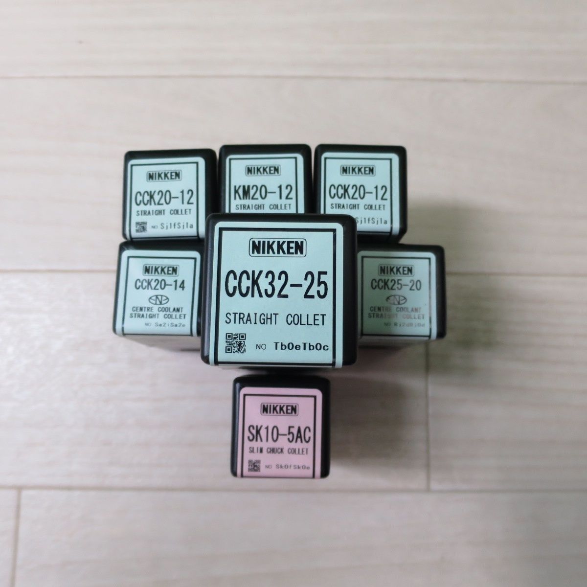 !7点 日研工作所 CCKコレット センター クーラント ストレート コレット CCK20-12 ×3 CCK20-14 CCK32-25 CCK25-20 スリムチャック用 SK10-5AC NIKKEN