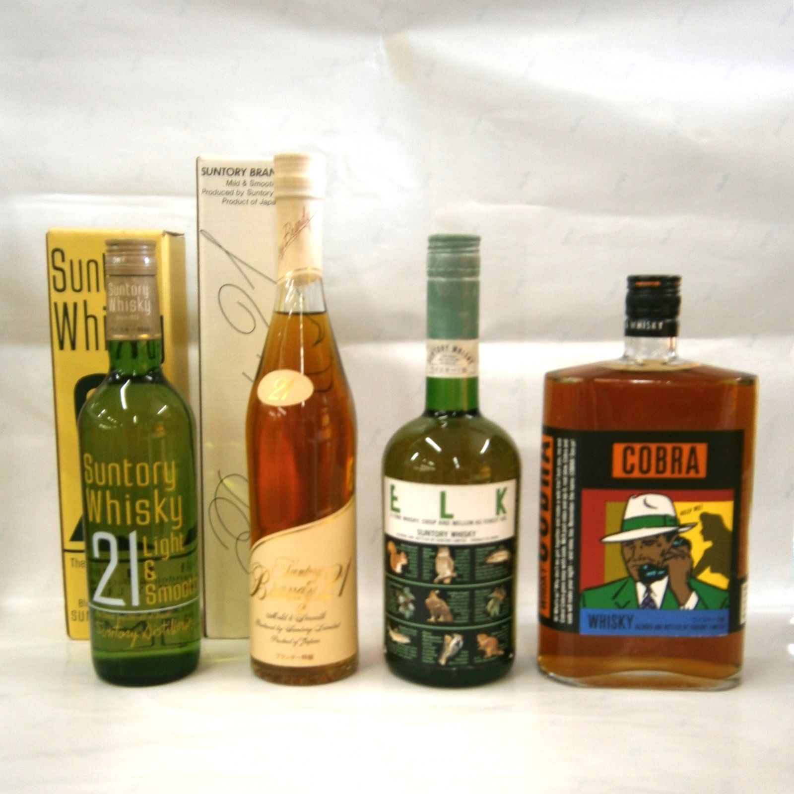 古酒・未開栓】国産ウイスキー＆ブランデー 超古酒セットA 4本 ウイスキー