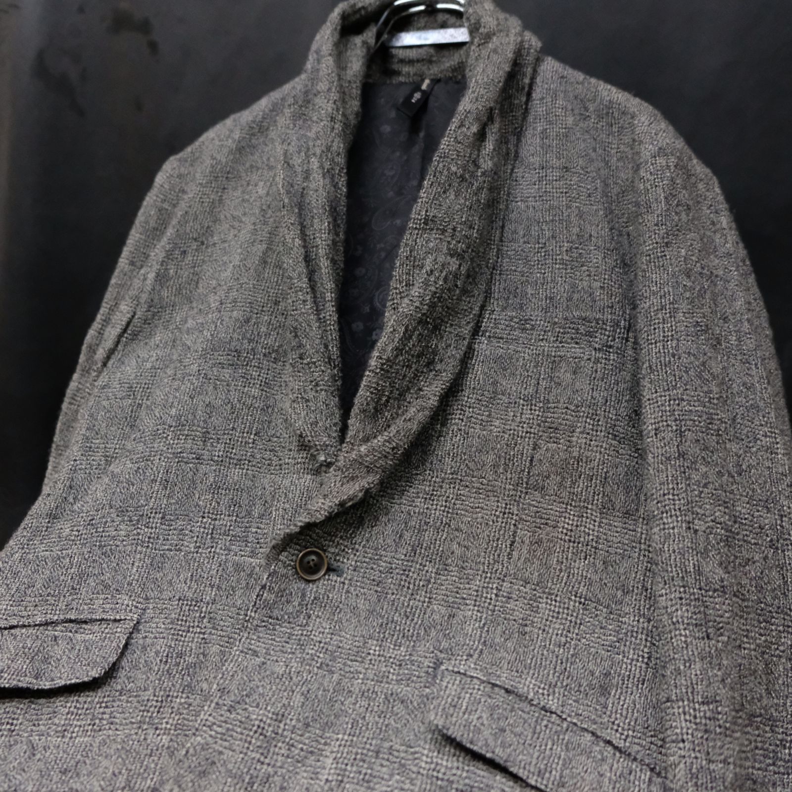 glamb グラム ペイズリー 2Bボタン テーラードジャケット ベージュ系 glamb ショールカラー ドレープテーラードジャケット 1B 1ボタン