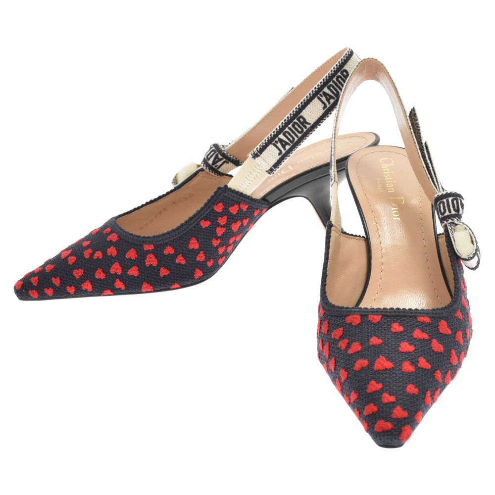 JADIOR 赤 スリングバック ハイヒール