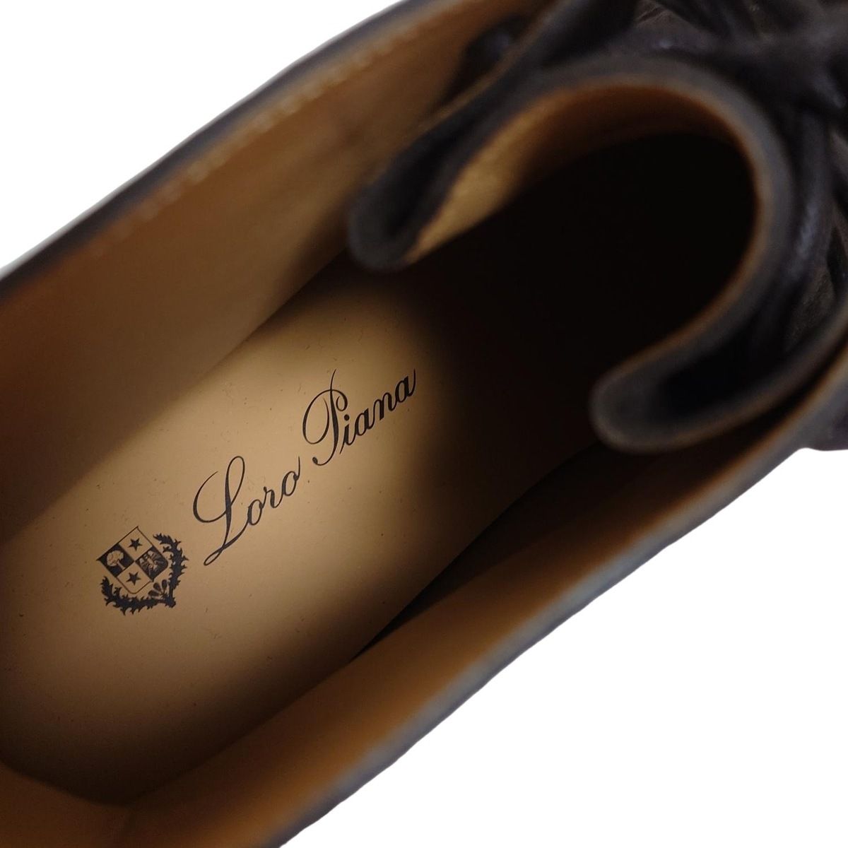 Loro Piana ロロピアーナ ショートブーツ 37 レディース ドット ウォーク ローファー ダークブラウン KIN-KAAI_COM