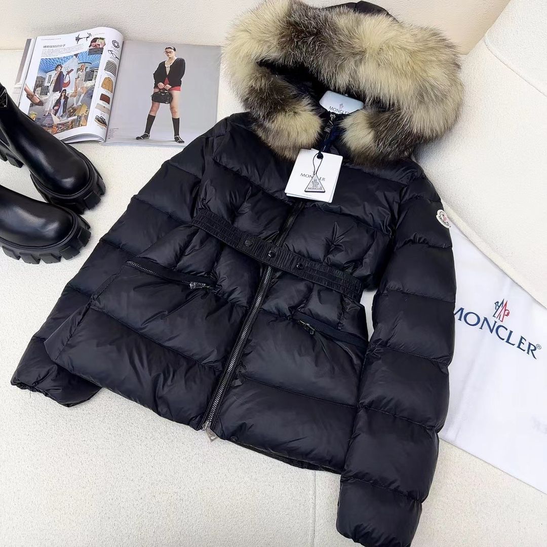 モンクレール ジャケット フード付き MONCLERモンクレール 黒