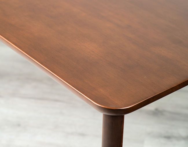 訳あり アウトレット 無垢材ダイニングテーブル幅180cmブラウン系