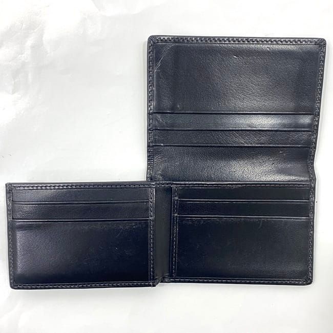 コーチ 二つ折り 財布 ブラック 札入 美品 レザー 中古 COACH