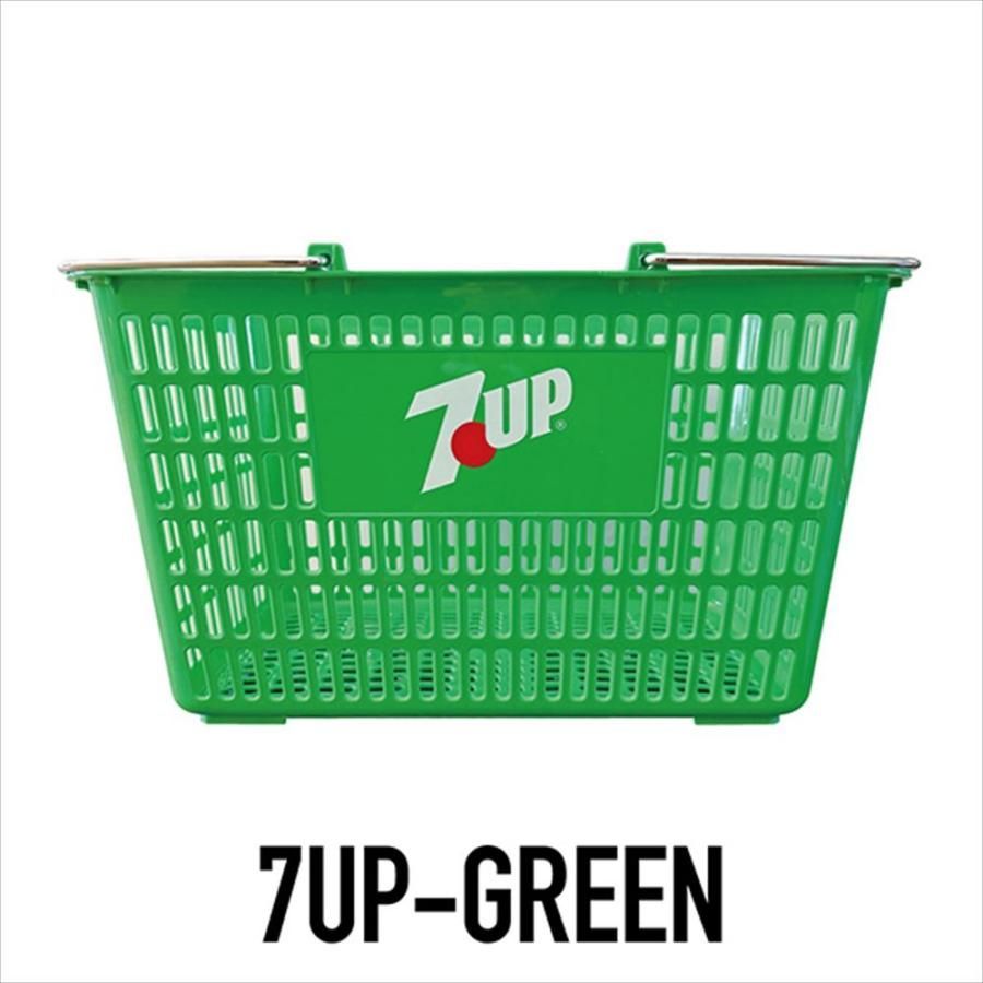 7UP-GREEN ショッピング バスケット アメリカ業務用 ショッピングバスケット （7UP セブンアップ