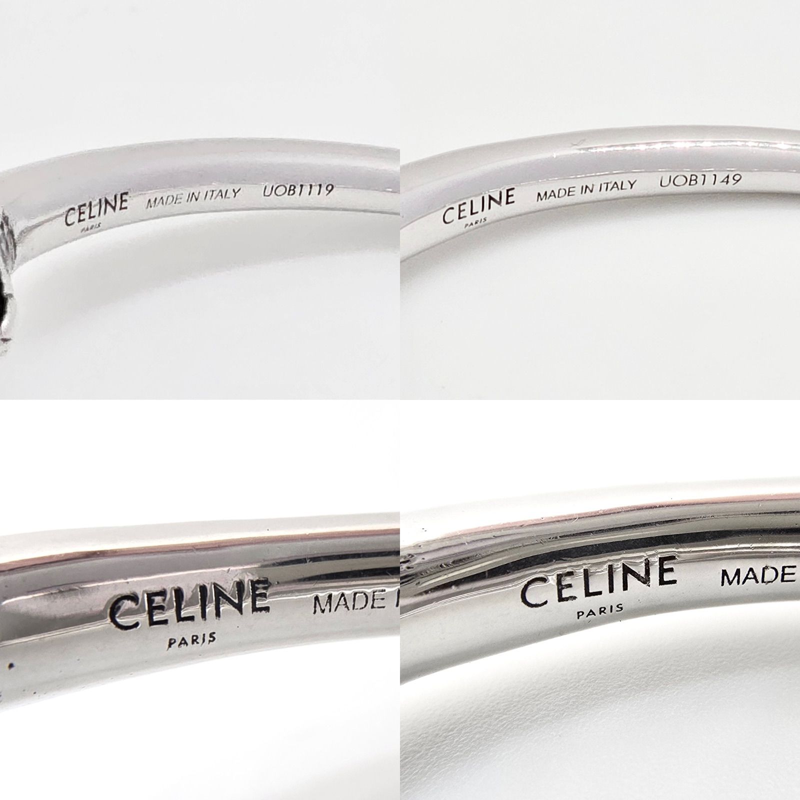 CELINE セリーヌ スネーク ピアス 両耳 シルバーカラーメタル 片方キャッチ欠品 スネーク/蛇 モチーフ スタッドピアス イタリア製