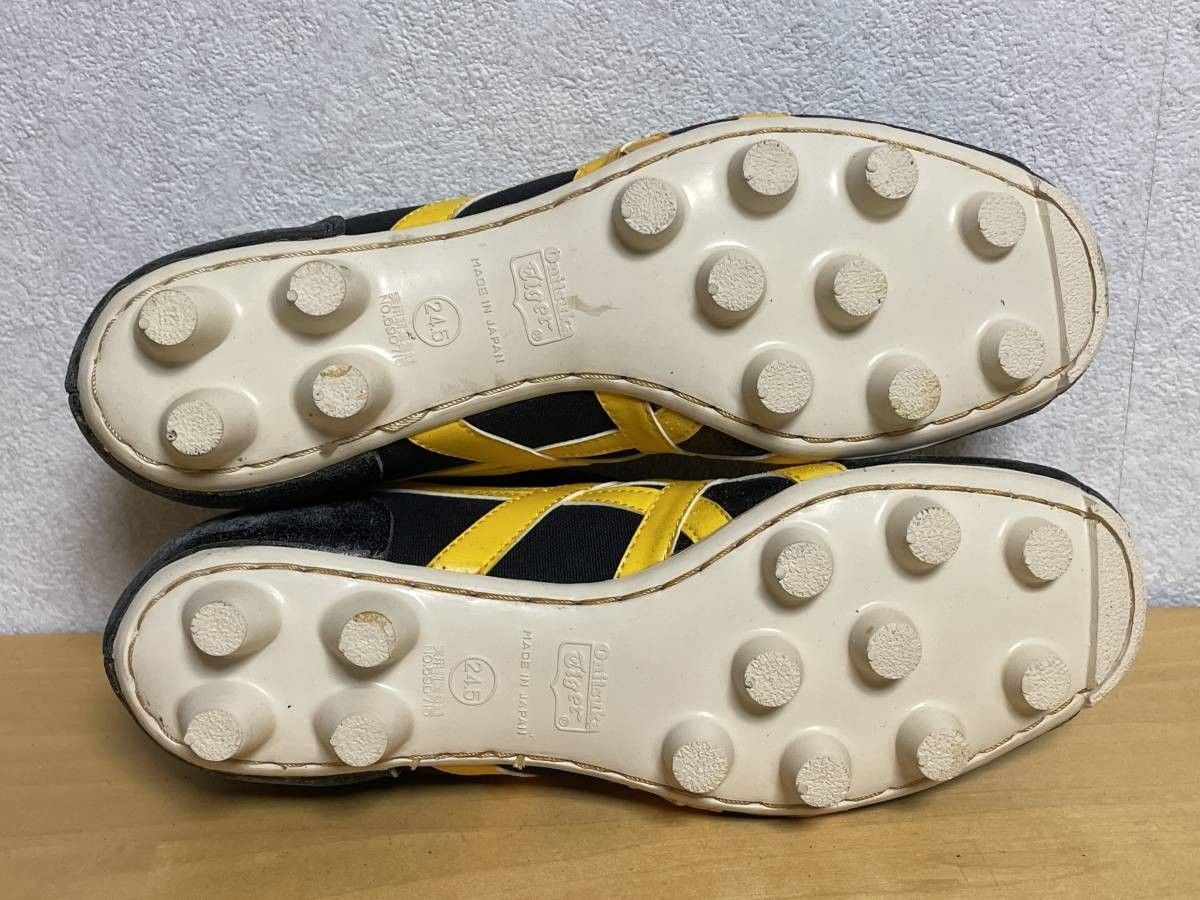 23 未使用品 60s 70s Onitsuka Tiger オニツカタイガー サッカーシューズ ボンバー 77 スニーカー 24.5cm  デッドストック - メルカリ