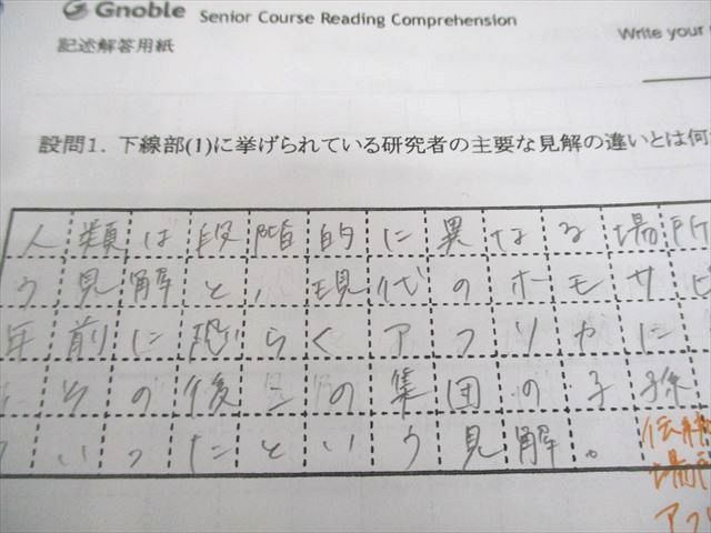 Gnoble グノーブル 高3 英語 Term E 1〜4 α2・α3 テキスト通年セット 