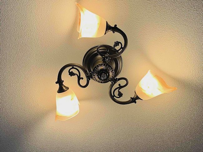 レトロ調マーブルガラス３灯シーリングシャンデリア 天井照明 シーリングライト 1314