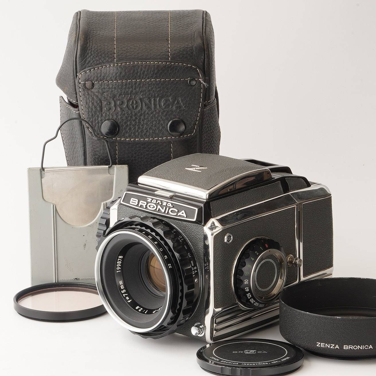 ゼンザブロニカs2 動作確認済み NIKKOR 75mm f2.8 ZENZA BRONICA S2 +