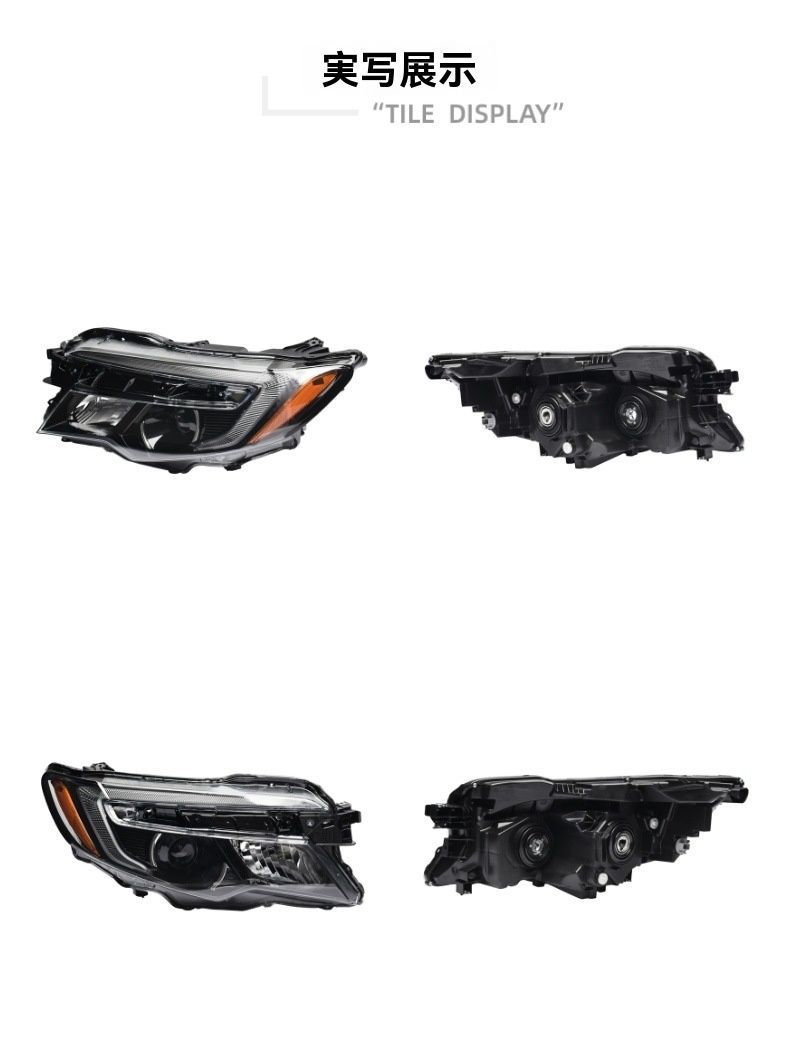 ホンダ パイロット 16-21年式 リッジライン 17-20年式対応 ヘッドライトユニット 低配用 半灯式 前照灯交換用 高品質 ZYP36秋の FFCRYSTALESIA_COM